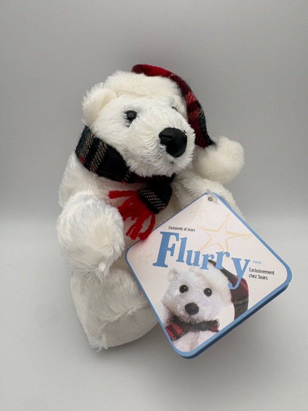 NWT Vintage Sears Charity 2002 Plush Polar Bear "Flurry" Stuffie (SKU: 797TO)